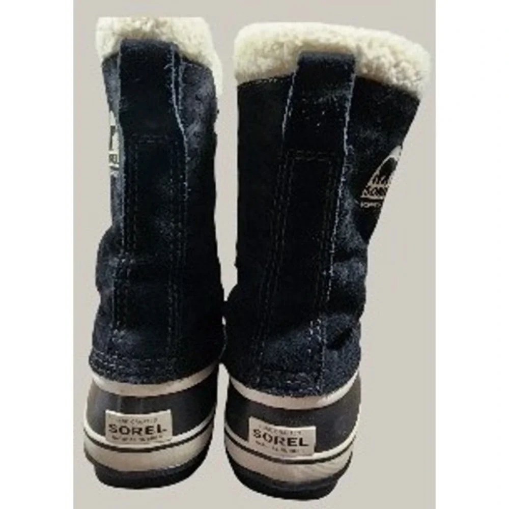 Sorel Caribou Waterproof Winter‎ Snow Boots Womens 9.5 Black Sherpa Lined 9.5